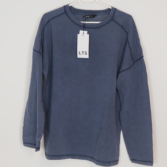 NWT LTS Long Tall Sally Crewneck Sweatshirt in Slate Blue US 12 UK 16 Loungewear - Picture 4 of 12
